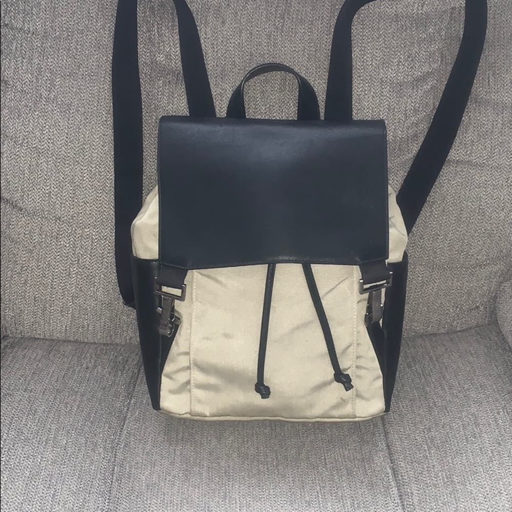 Authentic Gucci canvas leather Backpack